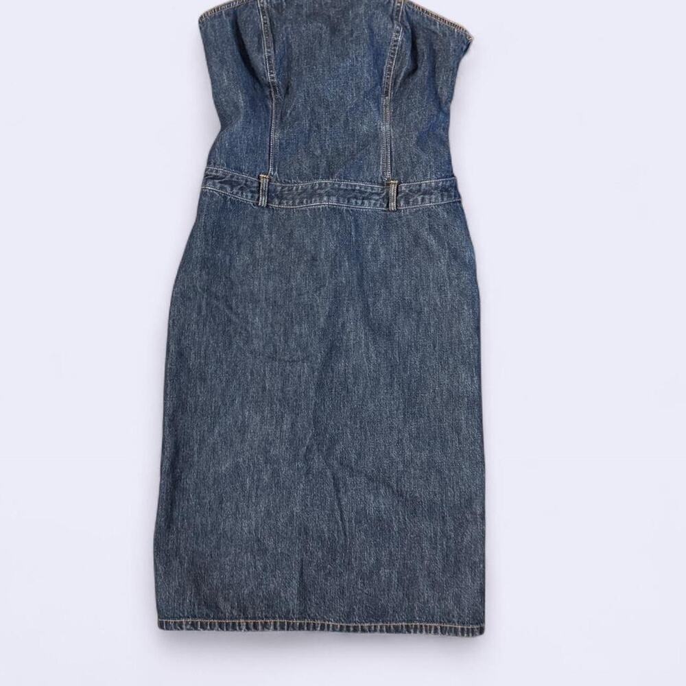 Denim mini dress festival retro